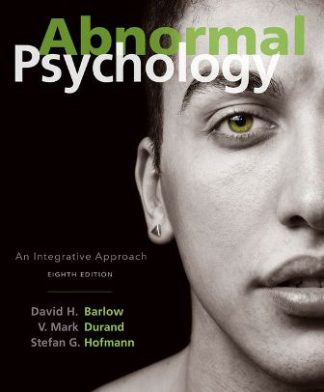 Abnormal Psychology 8th Edition Barlow Test Bank