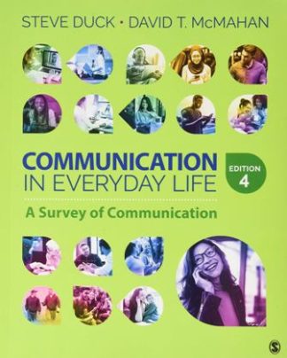 Communication in Everyday Life 4th Edition McMahan Test Bank