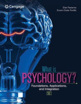 What is Psychology 5th Edition Pastorino Test Bank