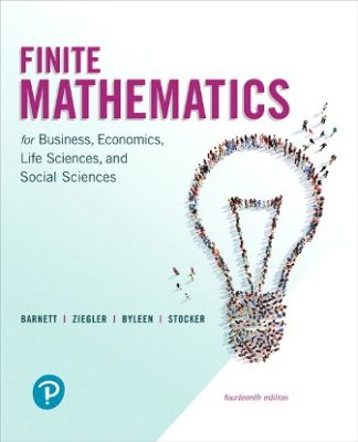Finite Mathematics for Business Economics Life Sciences and Social Sciences 14th Edition Barnett Test Bank