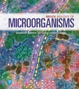 Brock Biology of Microorganisms 16th Edition Madigan Test Bank