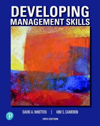 Developing Management Skills 10th Edition Whetten Test Bank