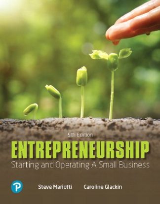 Entrepreneurship Starting and Operating A Small Business 5th Edition Glackin Test Bank