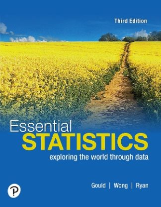 Essential Statistics 3rd Edition Gould Solution Manual