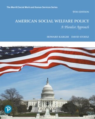 American Social Welfare Policy: A Pluralist Approach 9th Edition Karger Test Bank
