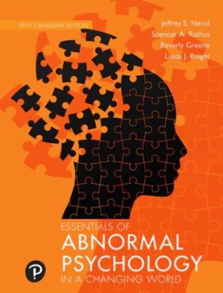 Essentials of Abnormal Psychology 5th Canadian Edition Nevid Test Bank