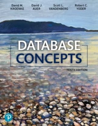 Database Concepts 10th Edition Kroenke Solution Manual