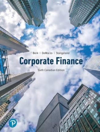 Corporate Finance 6th Canadian Edition Berk Test Bank