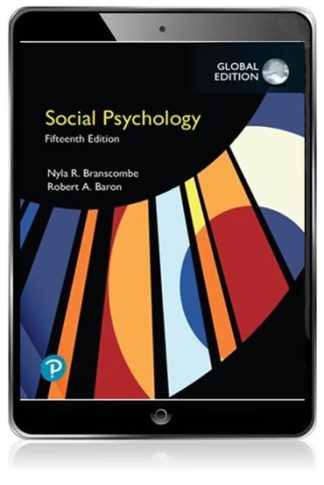 Social Psychology 15th Global Edition Branscombe Test Bank