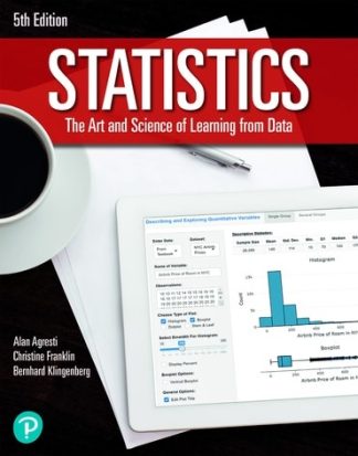 Statistics The Art and Science of Learning from Data 5th Edition Agresti Test Bank