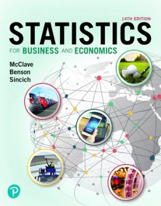 Statistics for Business and Economics 14th Edition McClave Solution Manual