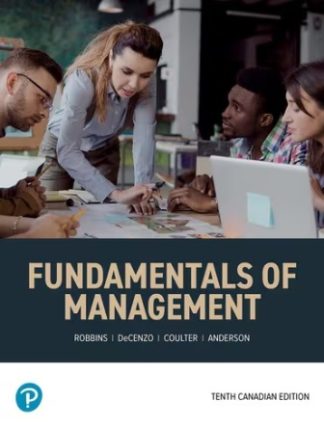 Fundamentals of Management 10th Canadian Edition Robbins Test Bank