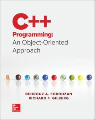 C++ Programming An Object-Oriented Approach 1st Edition Forouzan Solution Manual