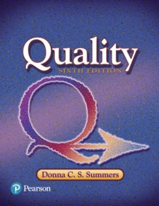 Quality 6th Edition Summers Test Bank
