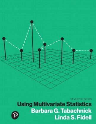 Using Multivariate Statistics 7th Edition Tabachnick Solution Manual
