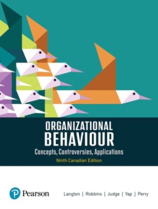Organizational Behaviour 9th Canadian Edition Langton Solution Manual