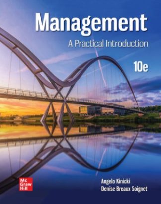 Management A Practical Introduction 10th Edition Kinicki Solution Manual