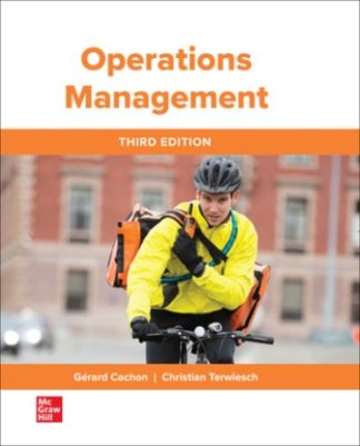 Operations Management 3rd Edition Cachon Test Bank