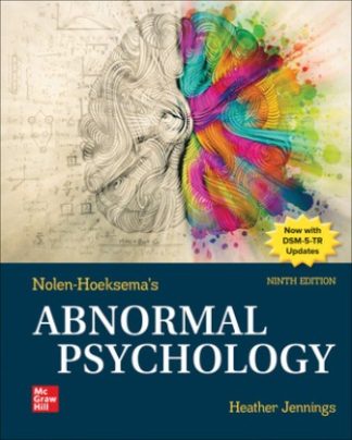 Nolen-Hoeksema's Abnormal Psychology 9th Edition Jennings Test Bank