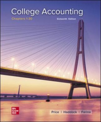 College Accounting 16th Edition Price Solution Manual