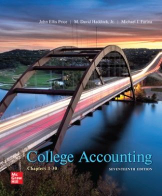 College Accounting 17th Edition Price Test Bank