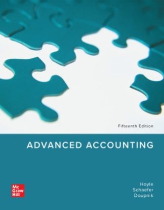 Advanced Accounting 15th Edition Hoyle Solution Manual