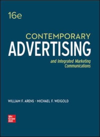 Contemporary Advertising 16th Edition Arens Test Bank