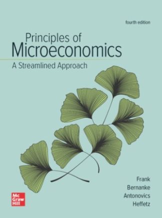 Principles of Microeconomics, A Streamlined Approach 4th Edition Frank Test Bank