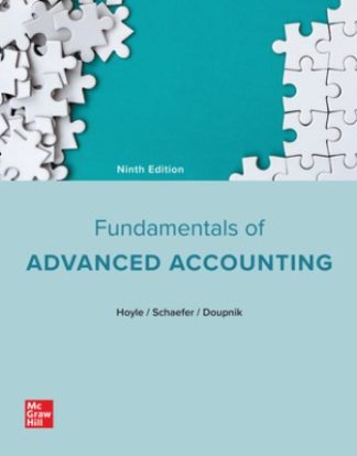 Fundamentals of Advanced Accounting 9th Edition Hoyle Test Bank