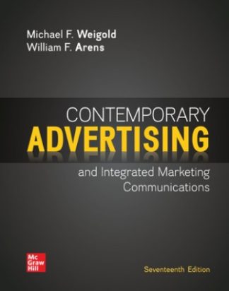 Contemporary Advertising 17th Edition Weigold Solution Manual