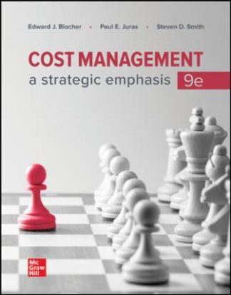 Cost Management A Strategic Emphasis 9th Edition Blocher Solution Manual