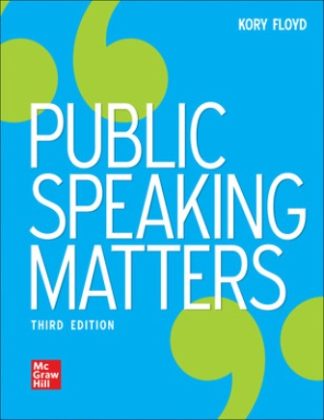 Public Speaking Matters 3rd Edition Floyd Test Bank