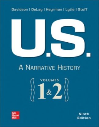U.S.: A Narrative History 9th Edition Davidson Test Bank