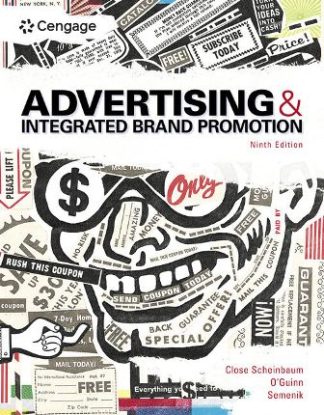 Advertising and Integrated Brand Promotion 9th Edition Scheinbaum Test Bank
