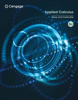 Applied Calculus 8th Edition Waner Test Bank