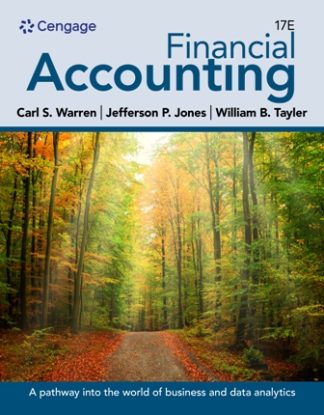 Financial Accounting 17th Edition Warren Solution Manual