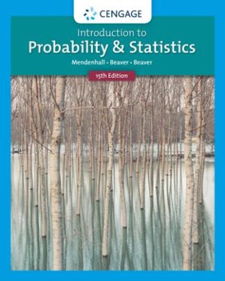 Introduction to Probability and Statistics 15th Edition Mendenhall Test Bank