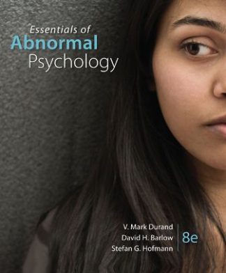 Essentials of Abnormal Psychology 8th Edition Durand Test Bank
