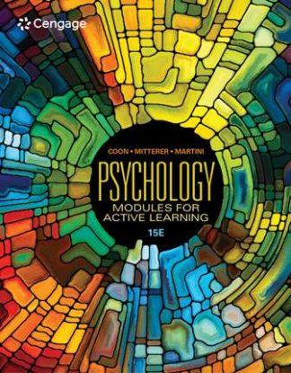 Psychology: Modules for Active Learning 15th Edition Coon Test Bank