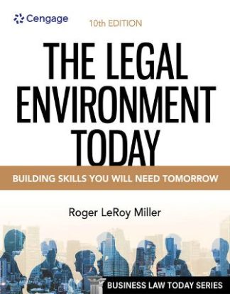 The Legal Environment Today 10th Edition Miller Test Bank