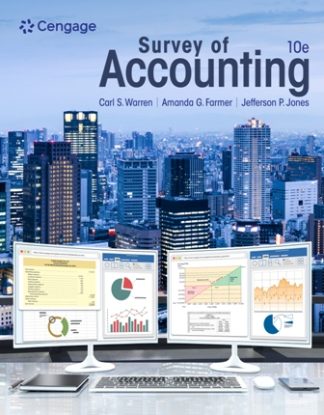 Survey of Accounting 10th Edition Warren Solution Manual