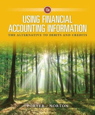 Using Financial Accounting Information The Alternative to Debits and Credits 10th Edition Porter Test Bank
